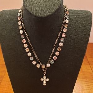 Sabika Inspired Swarovski Crystal Necklaces, Bracelet and Earrings Set